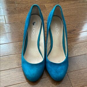 Aldo Blue Heeled Elegance